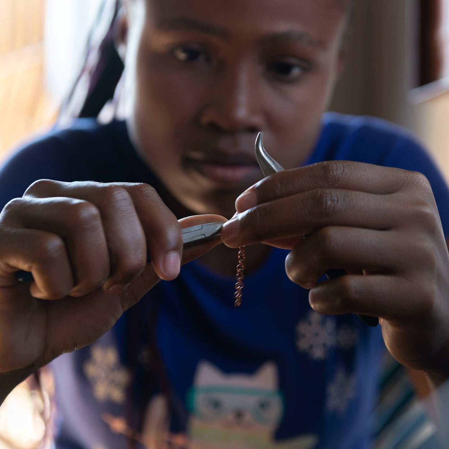 BEVERLY SMART Earrings Boucles d'oreilles triple rond en cuivre recyclé