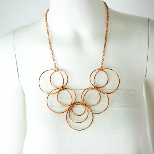 BEVERLY SMART Necklace Collier à anneaux multiples en cuivre recyclé