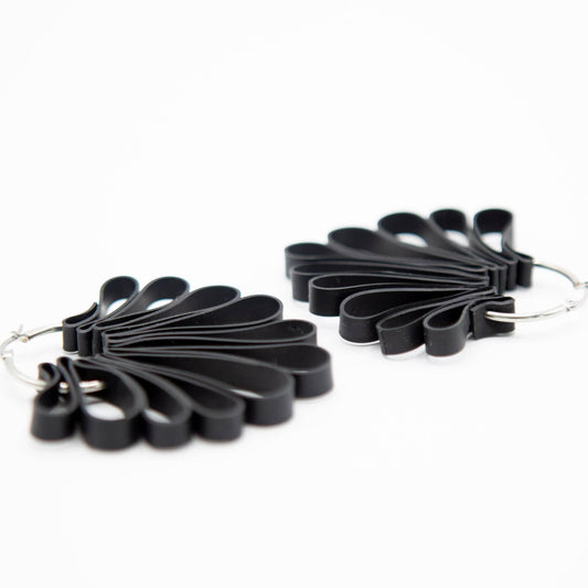 BEVERLY SMART Pendantes Boucles d'oreilles bouclettes en caoutchouc recyclé