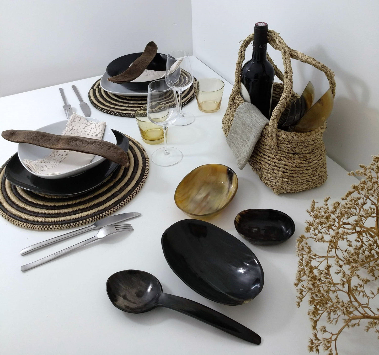 BEVERLY SMART Coupes Coupe ronde en corne de zébu durable