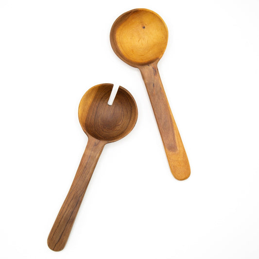 BEVERLY SMART Couverts Couverts à salade en bois d'olive sauvage