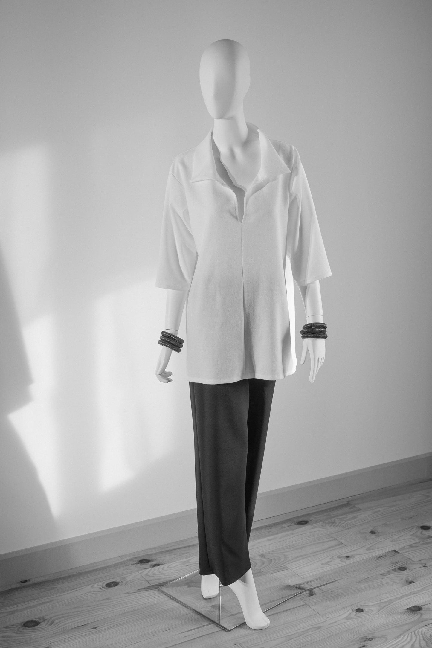 BEVERLY SMART haut CHEMISE blanche, manche trois quarts