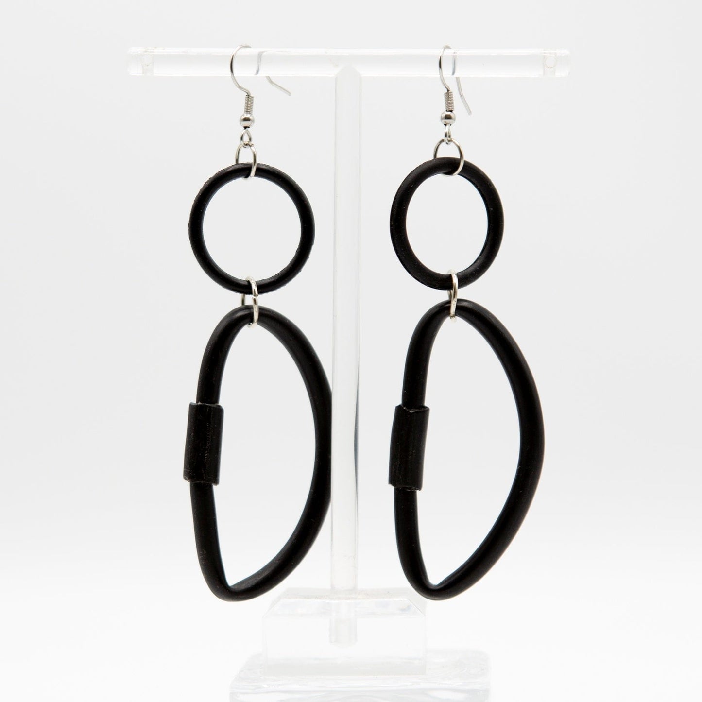 BEVERLY SMART Pendantes Boucles d'oreille pendantes en caoutchouc détourné