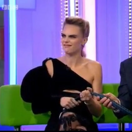 cara delevingne the one show tyre belts