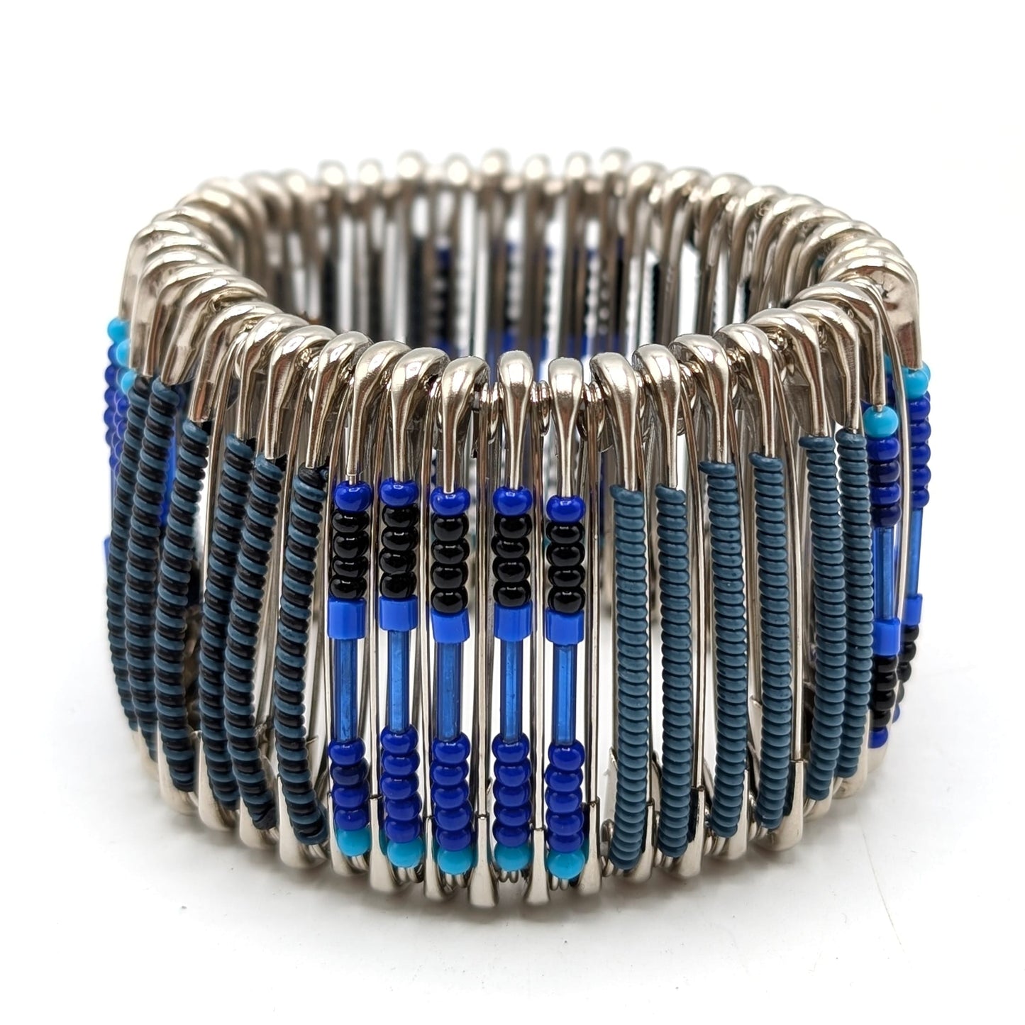 BEVERLY SMART Bracelets Bleu Bracelet Épingle de Sûreté – Style Audacieux et Durable