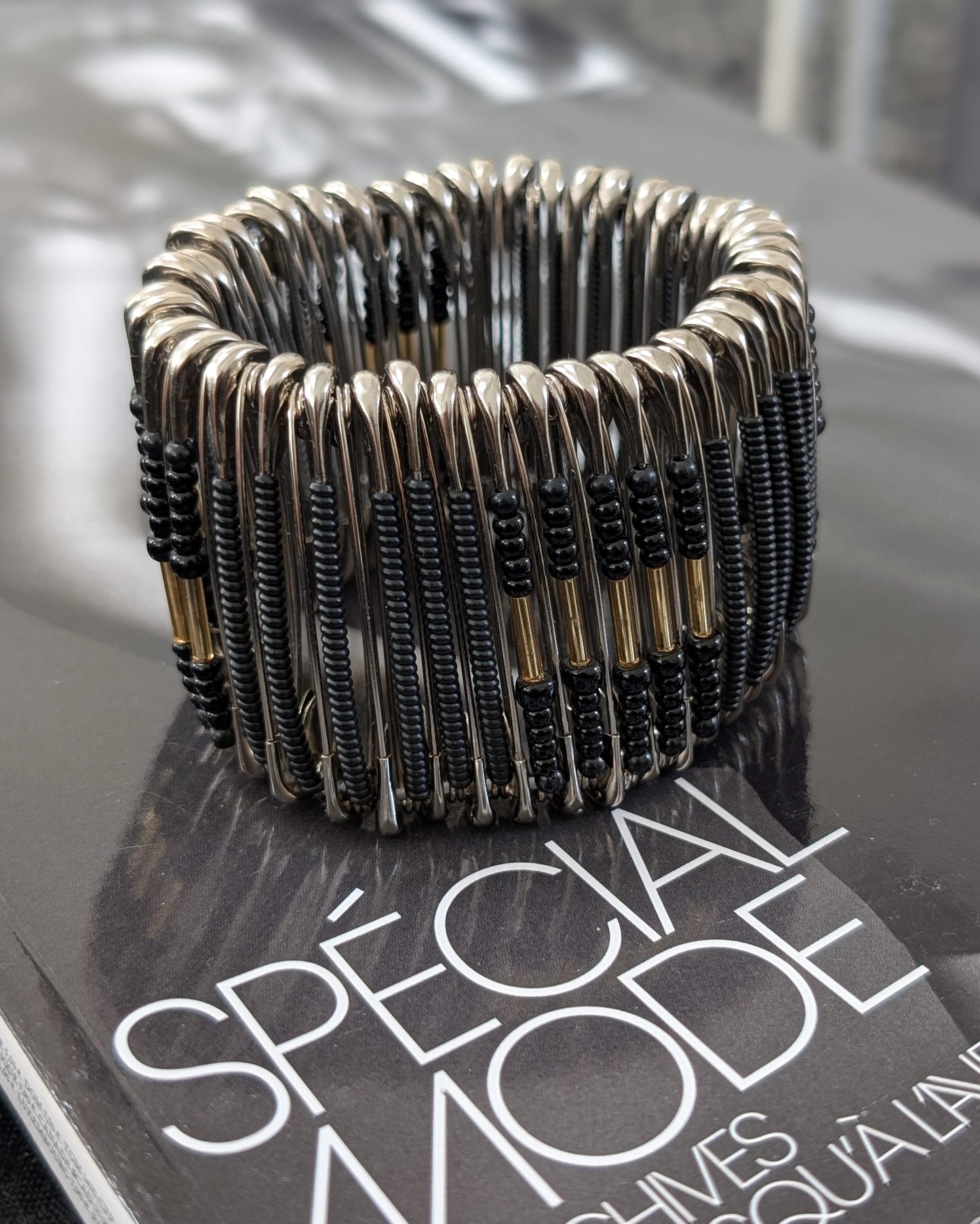 BEVERLY SMART Bracelets Bracelet Épingle de Sûreté – Style Audacieux et Durable