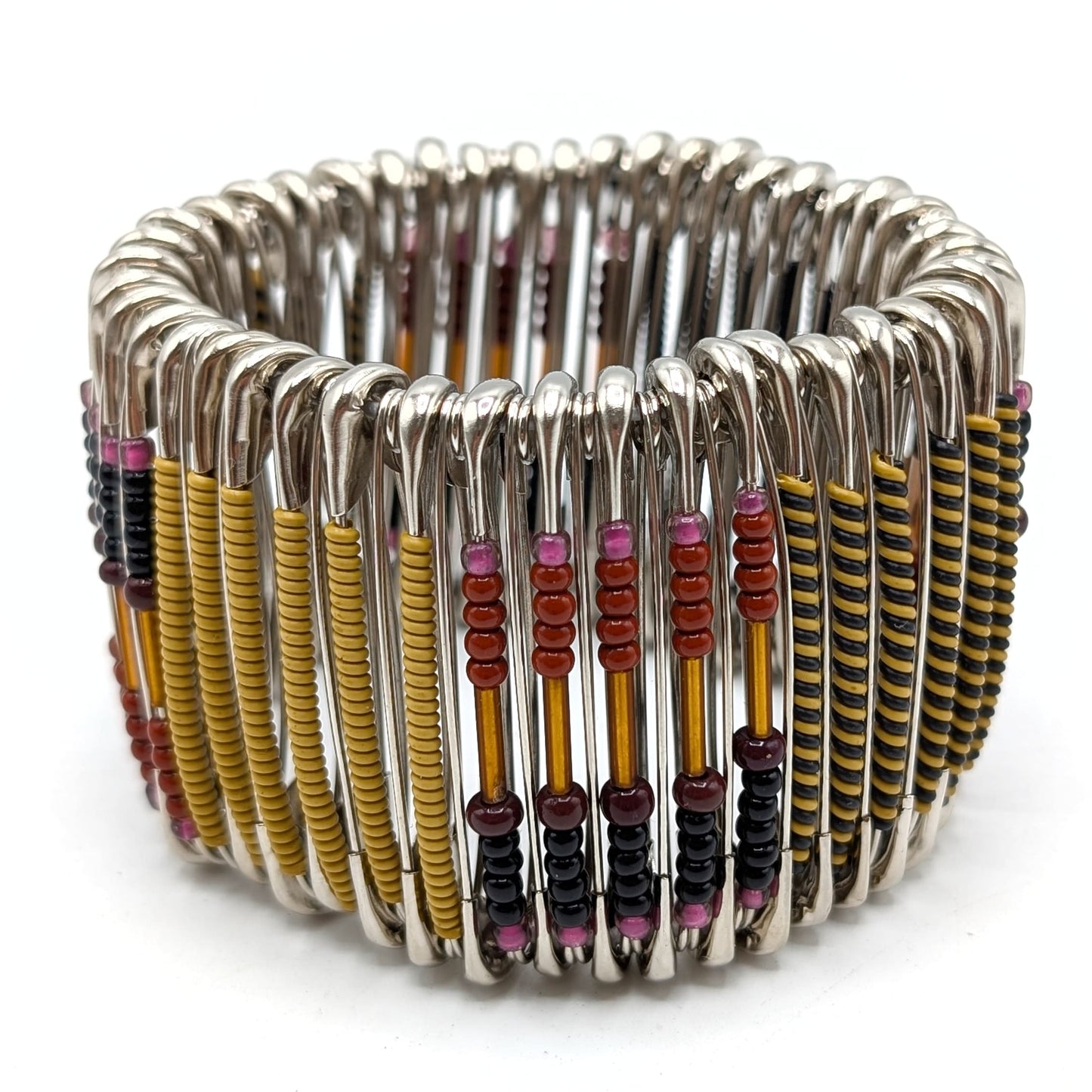 BEVERLY SMART Bracelets Moutarde Bracelet Épingle de Sûreté – Style Audacieux et Durable