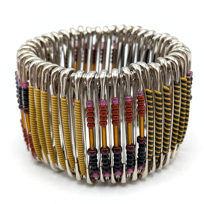 BEVERLY SMART Bracelets Moutarde Bracelet Épingle de Sûreté – Style Audacieux et Durable