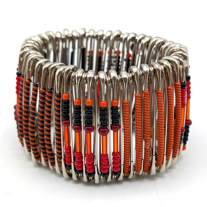 BEVERLY SMART Bracelets Rouge Bracelet Épingle de Sûreté – Style Audacieux et Durable