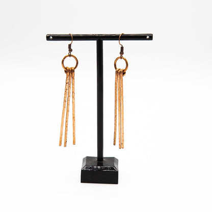 BEVERLY SMART Earrings Boucles d'oreilles triple tige en cuivre recyclé