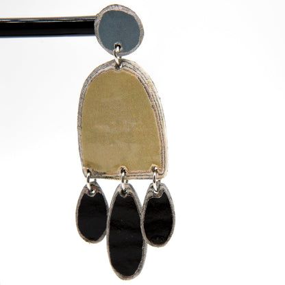 BEVERLY SMART EI Earrings Boucles d’oreilles LIFU – Boucles chandelier en perles de papier recyclé