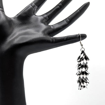 BEVERLY SMART EI Pendantes noir & blanc Boucles Pendantes Chandelier – Capsules Nespresso Recyclées