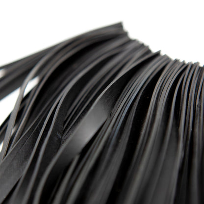 BEVERLY SMART EI Princesa Collier à Franges Noires – Mode Durable en Chambre à Air Recyclée, Élégance Discrète