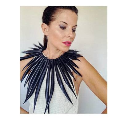 BEVERLY SMART EI Princesa Le Collier Manhattan – Bijou Audacieux en Chambre à Air Recyclée