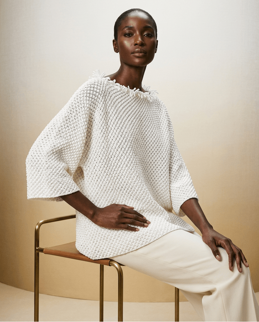 BEVERLY SMART EI tricots The Blackberry Sweater Pattern