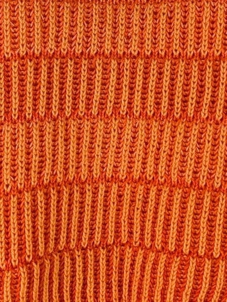 BEVERLY SMART EI tricots Top oversize en coton – pull tricoté main en point brioche orange