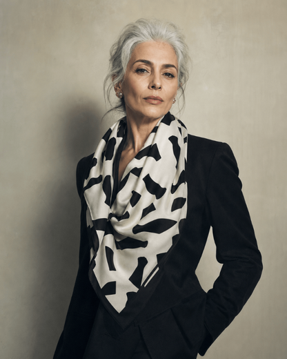 BEVERLY SMART foulard FOULARD en soie - édition limitée, signé Beverly Smart