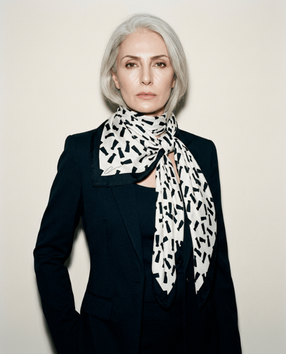 BEVERLY SMART foulard FOULARD en soie - édition limitée, signé Beverly Smart