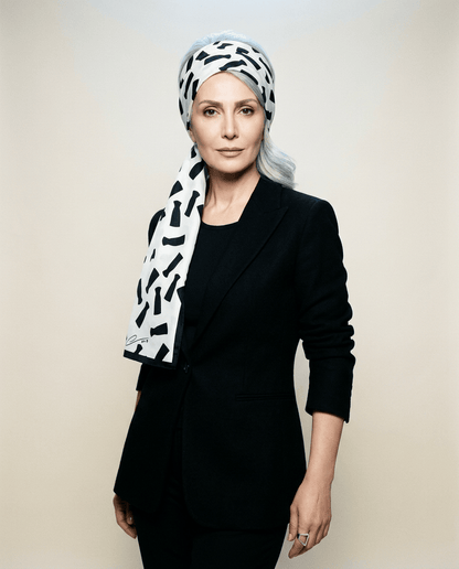 BEVERLY SMART foulard FOULARD en soie - édition limitée, signé Beverly Smart