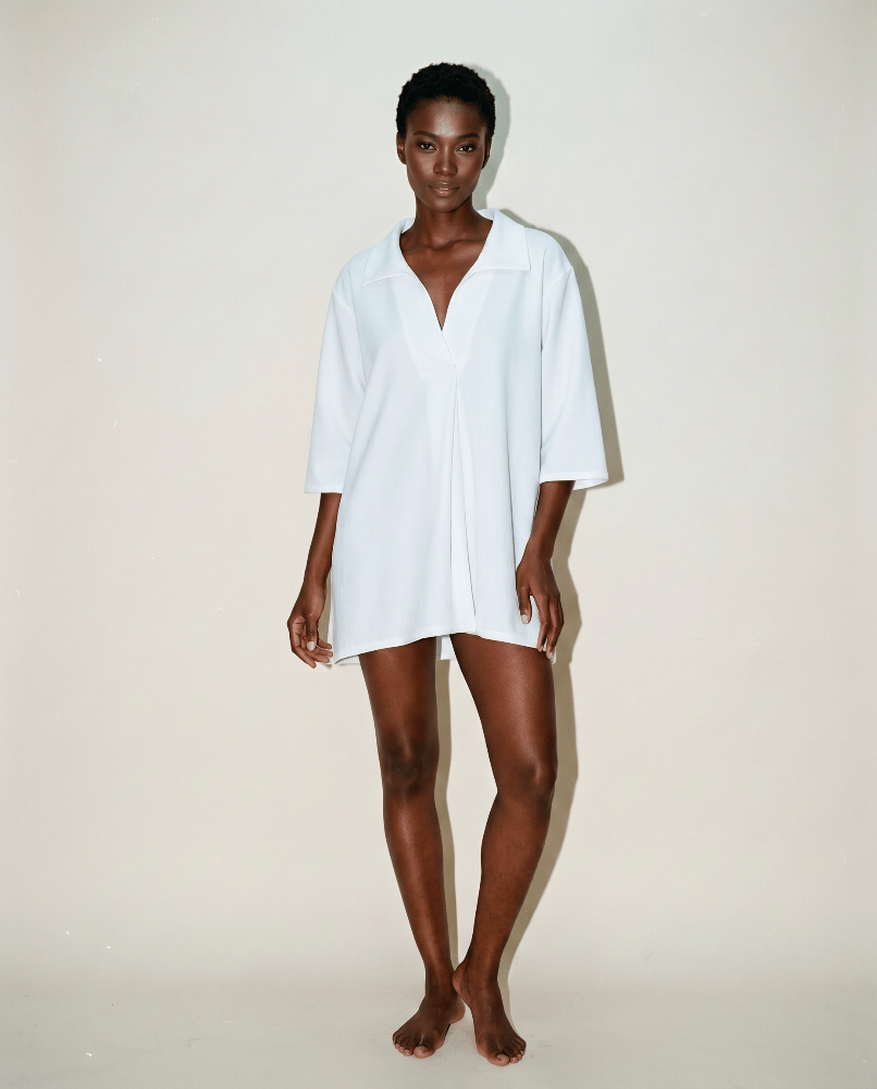 BEVERLY SMART haut Chemise blanche manches 3/4