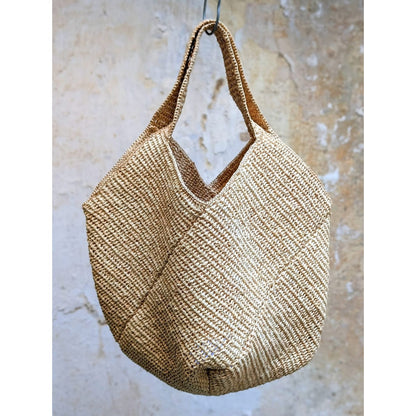 BEVERLY SMART Naturel Sac en Rafia Crocheté à la Main – Élégance Artisanale de Madagascar