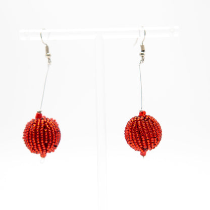 BEVERLY SMART Pendantes Boucles d'oreilles en boule perlée