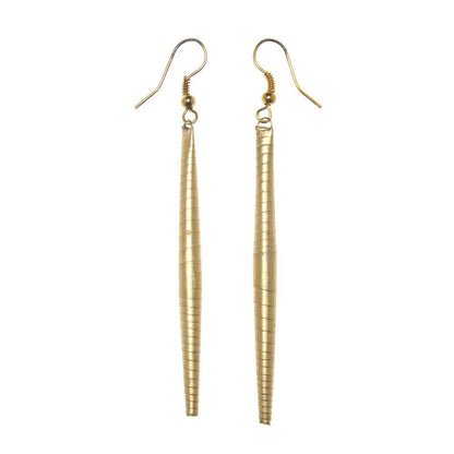 BEVERLY SMART Pendantes Boucles d'oreilles longues en perles dorées