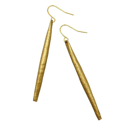 BEVERLY SMART Pendantes Boucles d'oreilles longues en perles dorées