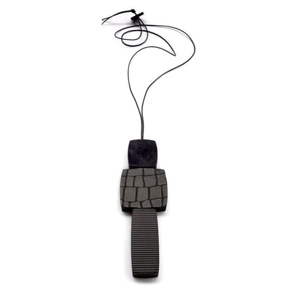 BEVERLY SMART pendentifs Collier BAROK 03 Réversible – Bijou en Cuir Fait Main, 6 Finitions, Deux Versions (Coloré & Absolute Black)