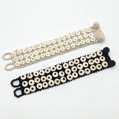 BEVERLY SMART Princesa Bracelet élégant en perles durables faites à la main en coquille d'œuf d'autruche