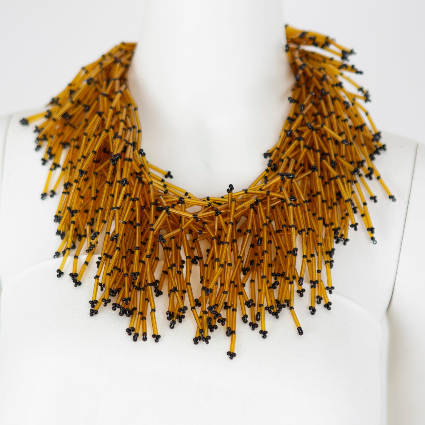 BEVERLY SMART Princesa Collier en Perles Tubulaires – Bijou en Verre Fait Main en Afrique du Sud