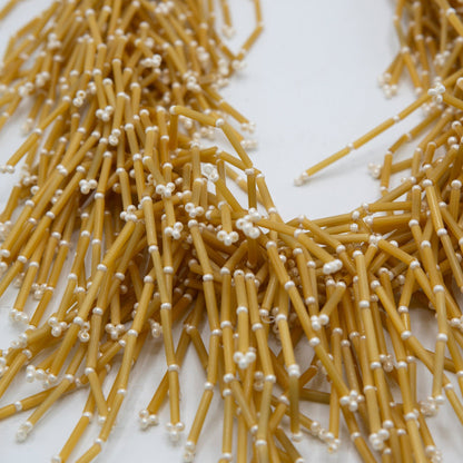 BEVERLY SMART Princesa Collier en Perles Tubulaires – Bijou en Verre Fait Main en Afrique du Sud