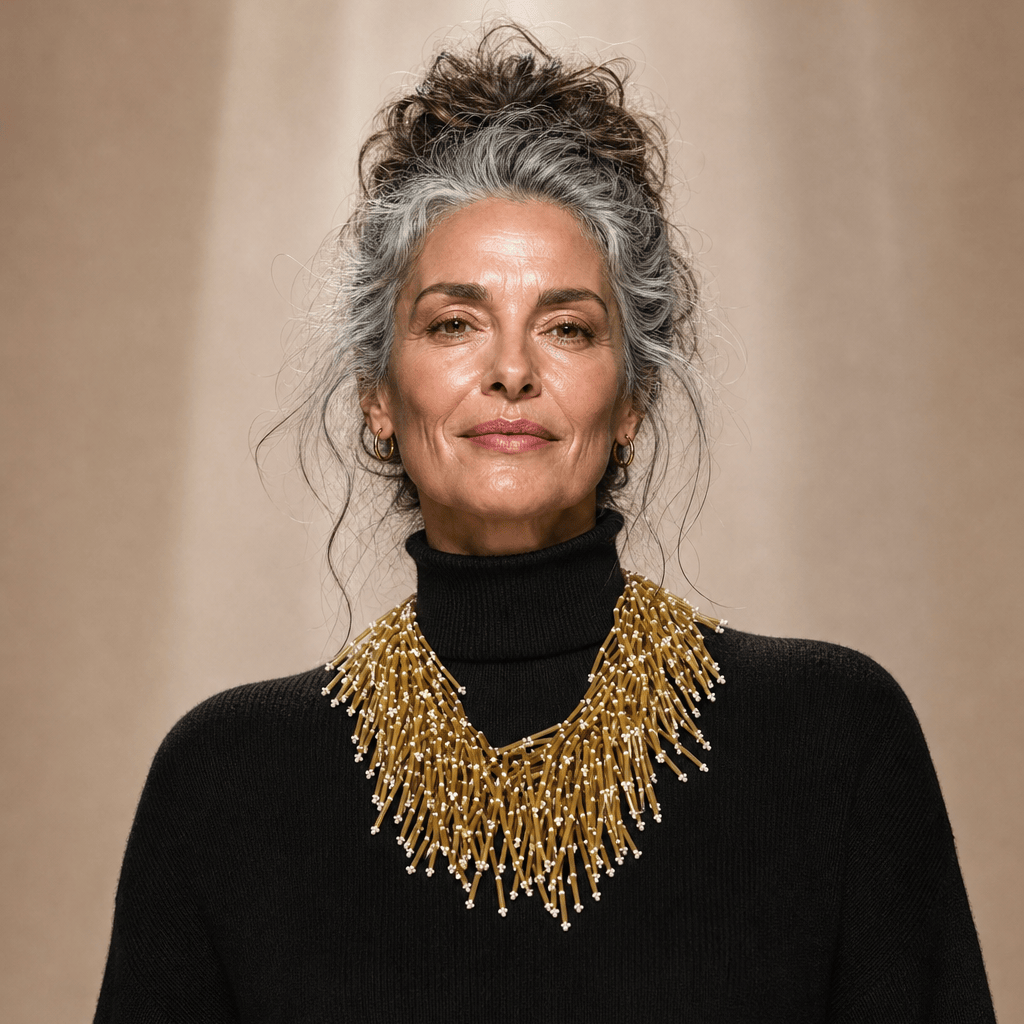 BEVERLY SMART Princesa Collier en Perles Tubulaires – Bijou en Verre Fait Main en Afrique du Sud