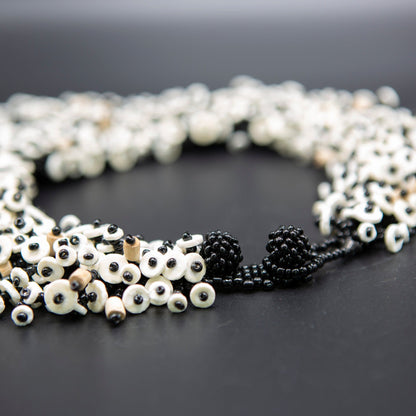 BEVERLY SMART Princesa Collier somptueux en coquille d'œuf d'autruche durable