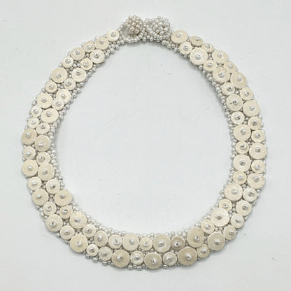 BEVERLY SMART Princesa Nature Collier Skoonheid bis en coquille d'œuf d'autruche durable