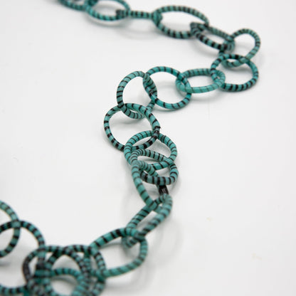 BEVERLY SMART Sautoirs Turquoise Colliers à maillons en tongs recyclées