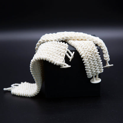 BEVERLY SMART souples Bracelet à 4 Brins en Coquille d'Œuf d'Autruche Durable