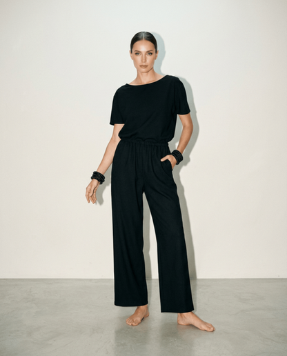 Handcrafted bias cut short sleeevd top from Beverly Smart's artisanal designer fashion collection
