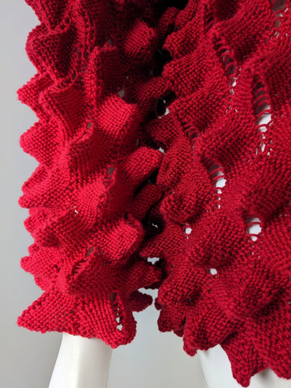 BEVERLY SMART tricots PIQUES Pull Tricoté à la Main en Coton 4 Fils avec Effet 3D