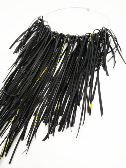 BEVERLY SMART Choker Collier spaghetti en caoutchouc recyclé