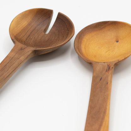 BEVERLY SMART Couverts Couverts à salade en bois d'olive sauvage