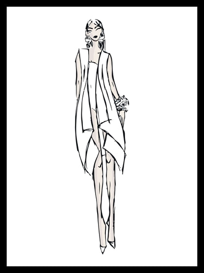 JEANNE, gilet en croquis beverly smart
