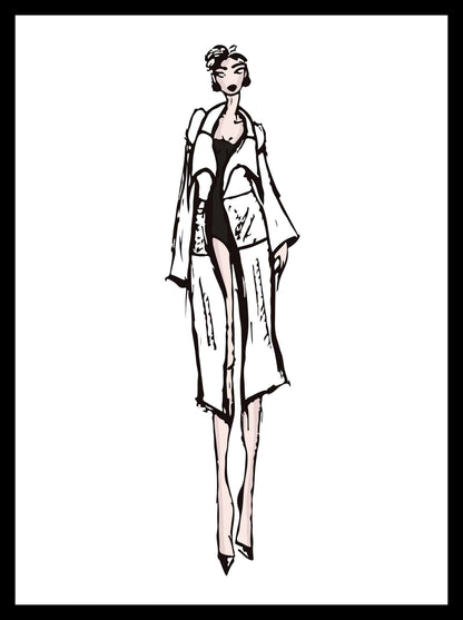MAISIE, manteau destructuré en croquis beverly smart