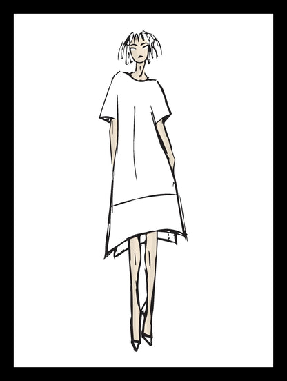 SHAZ, robe-tunique en croquis beverly smart