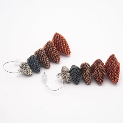 Boucles d'oreille "les 12 apôtres empilés" beverly smart