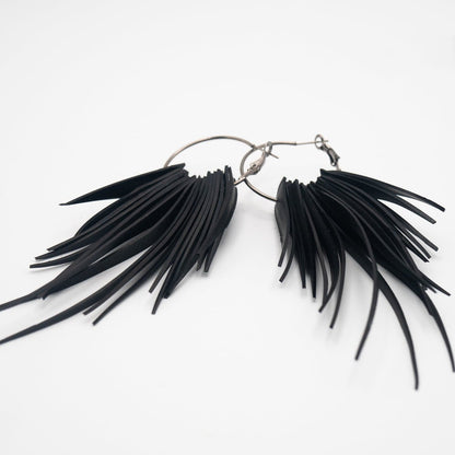 BEVERLY SMART Pendantes Boucles d’oreilles Piques en caoutchouc recyclé