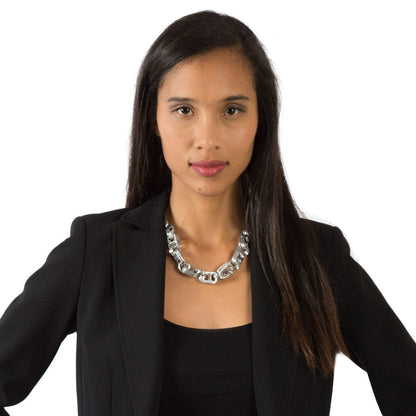 chain necklace recycled can tabs beverly smart