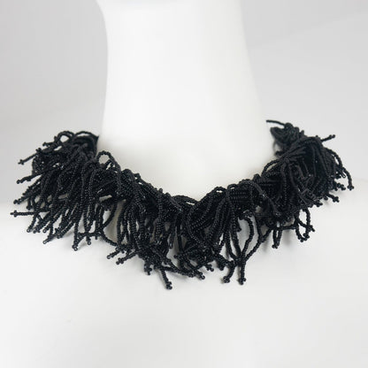 BEVERLY SMART Princesa Collier plastron en perles de verre, eclatantes et riches