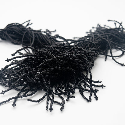 BEVERLY SMART Princesa Princesa / Noir Collier plastron en perles de verre, eclatantes et riches