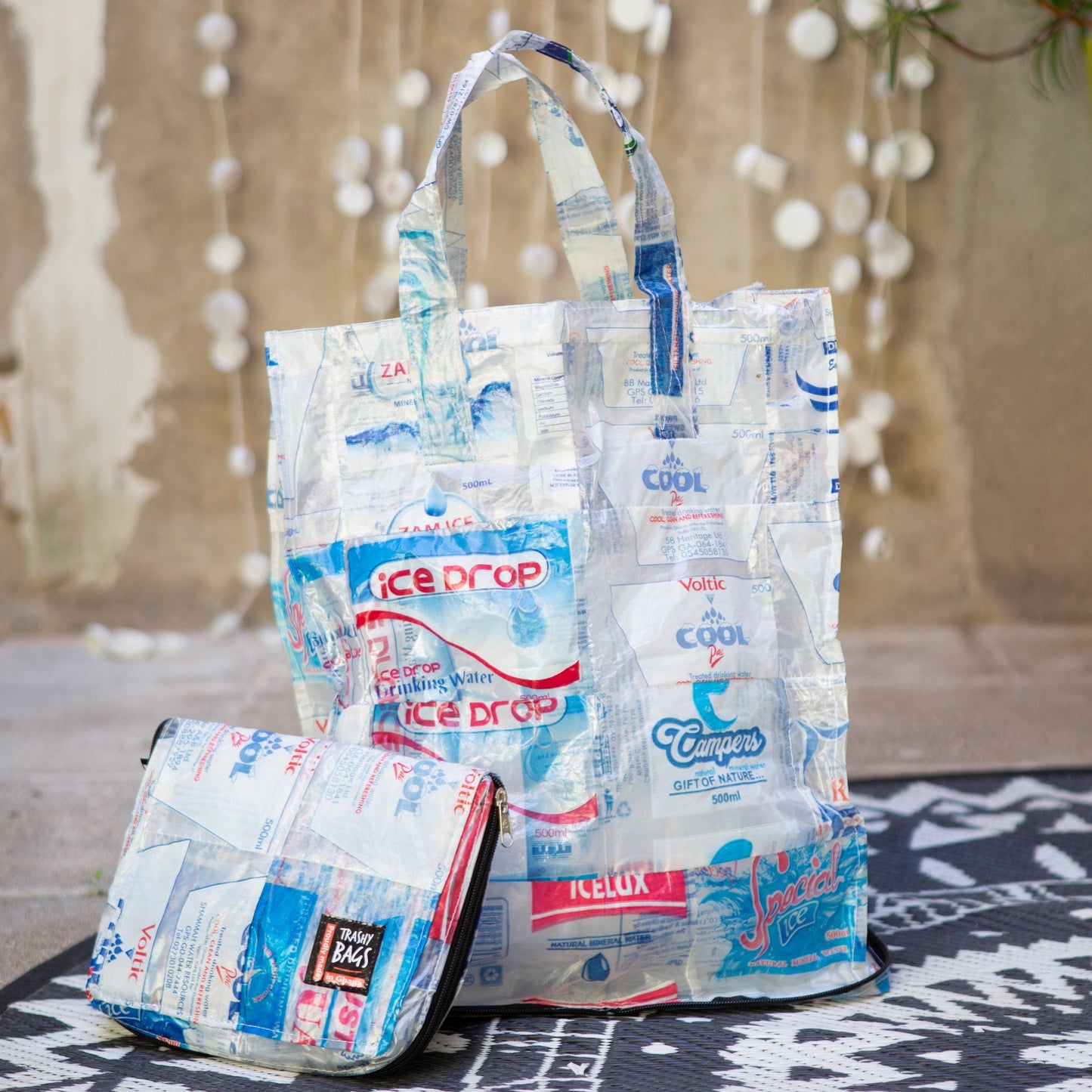 Trashy Smart Bag - sac écologique recyclé à partir de sachets d'eau potable